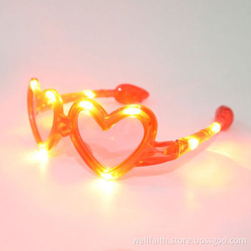 Wedding heart shaped light up glassesNew